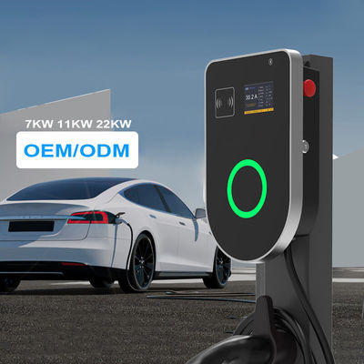 OCPP Wallbox EVSE EV şarj cihazı 32A 3 fazlı hızlı elektrik şarj istasyonu