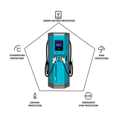 Verimli Şarj Yığınları GW 8.8kg - IP 55/1k10 Sertifikalı EVSE EV Şarj cihazı